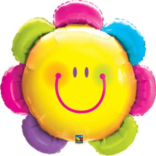 Palloncino fiore smile emoji UltraShape 1 pezzo