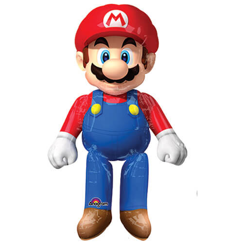 Palloncino Super Mario Bros mascotte AirWalkers 1 pezzo