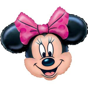 Palloncino testa Minnie Disney SuperShape 1 pezzo