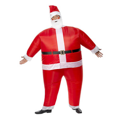 Costume Babbo Natale gonfiabile adulto 1 pezzo