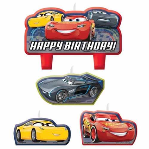 Candeline Cars Disney per Decorare la Torta di Compleanno